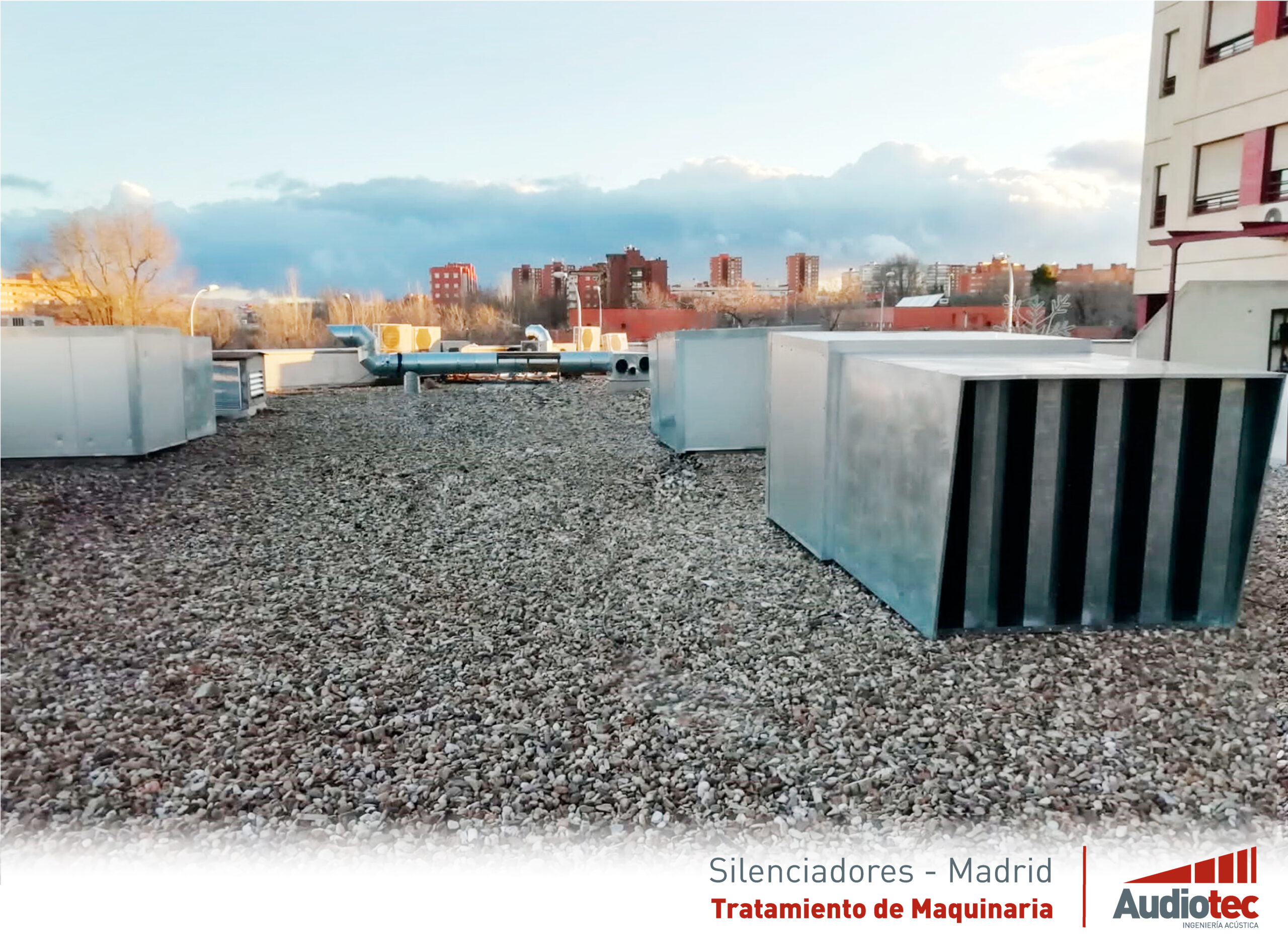 Silenciadores en azoteas.